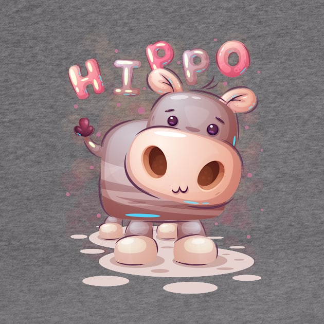 Sweet Baby Hippopotamus by KOTOdesign